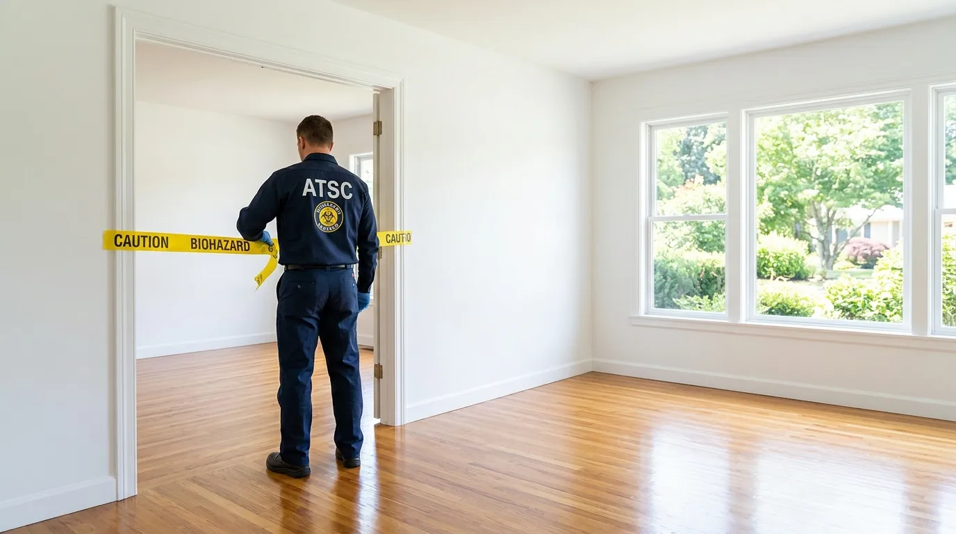 Certified biohazard cleanup crew performing Decomposition Cleanup in Lincolnia